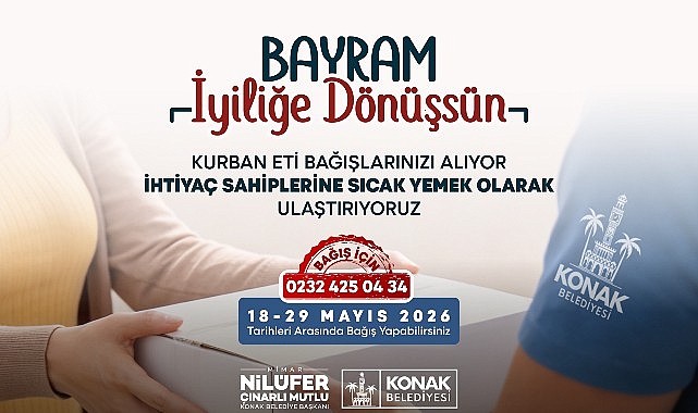 Konak'ta dayanışma geleneği bu bayram da devam ediyor