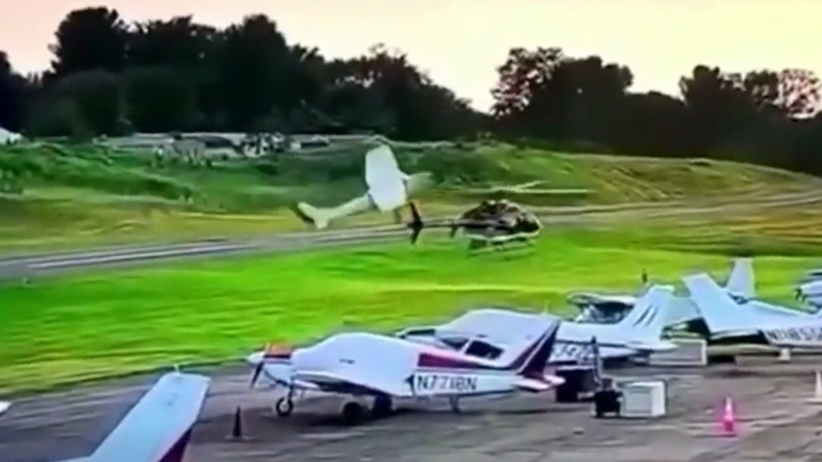 ABD'de polis helikopteriyle çarpışan uçağın pilotu öldü