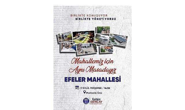 Didim Belediyesi, "Mahallemiz İçin Aynı Masadayız" Buluşmalarıyla Mahalle Sakinleriyle Bir Araya Geliyor