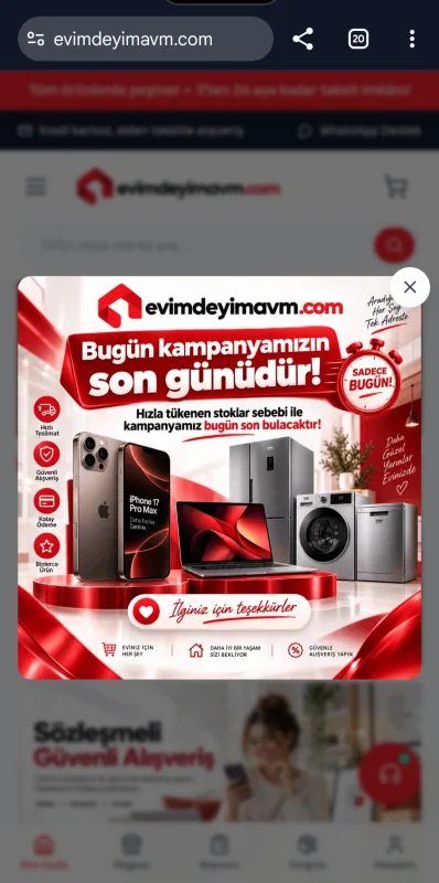EVİMDEYİMAVM.COM DOSYASI BÜYÜYOR! “ARÇELİK BAYİSİYİZ” İDDİASINA MARKADAN YANIT