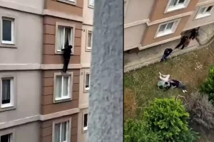 Ailelerine basılınca 4. kattan atlayan gençlerden haber var