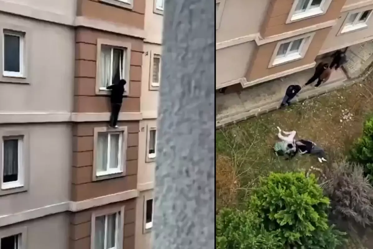 Ailelerine basılınca 4. kattan atlayan gençlerden haber var