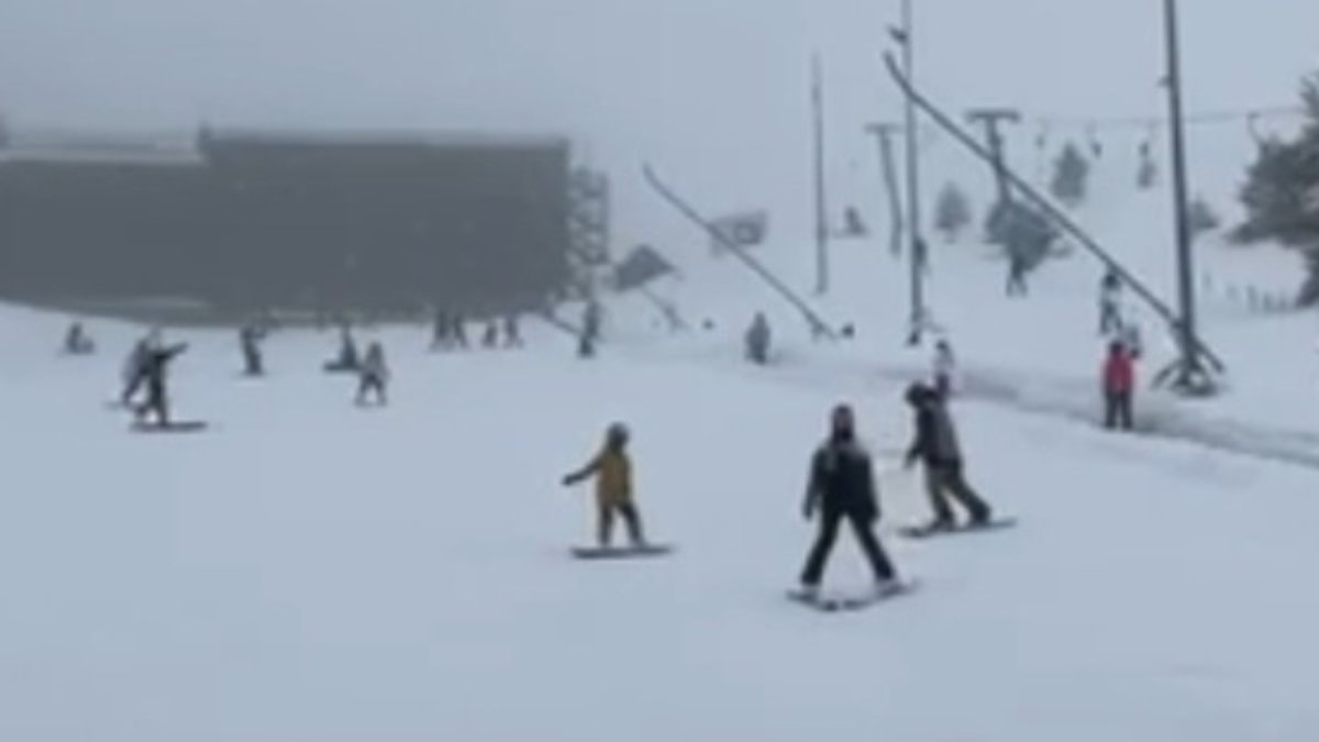 Bolu Kartalkaya’da pistler doldu