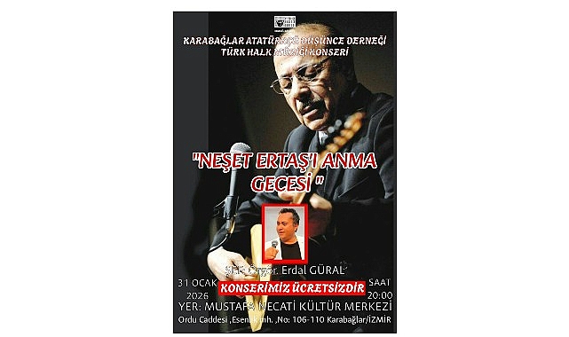 Bozkırın Sesi İzmir’de Yankılanacak: Neşet Ertaş Türküleriyle Duygu Dolu Bir Gece