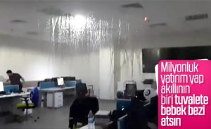 Bursa Şehir Hastanesi’nde bebek bezi boruyu patlattı