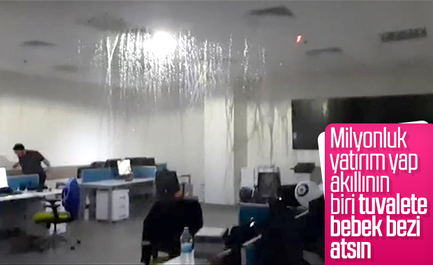 Bursa Şehir Hastanesi’nde bebek bezi boruyu patlattı