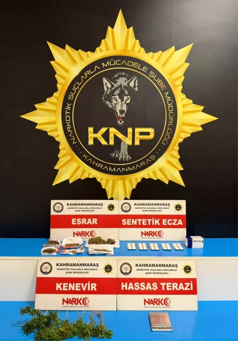 Kahramanmaraş’ta Uyuşturucu Operasyonu