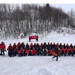 Zorlu kış şartlarında saniyelerle yarışıldı