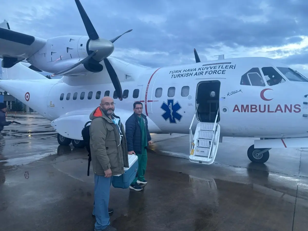 Acil Kalp Grefti Hava Yolu ile Ulaştırıldı