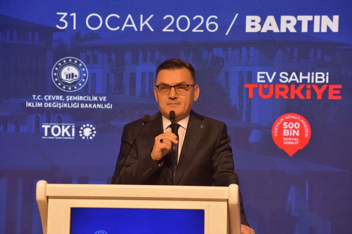 Adalet Bakanı Tunç, Bartın’da “Ev Sahibi Türkiye Kura Çekiliş Töreni”nde konuştu Açıklaması