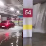 Adana Şehir Hastanesi’nin otoparkı sular altında kaldı