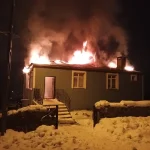 Akyaka’da İmamın Evinin Yangını