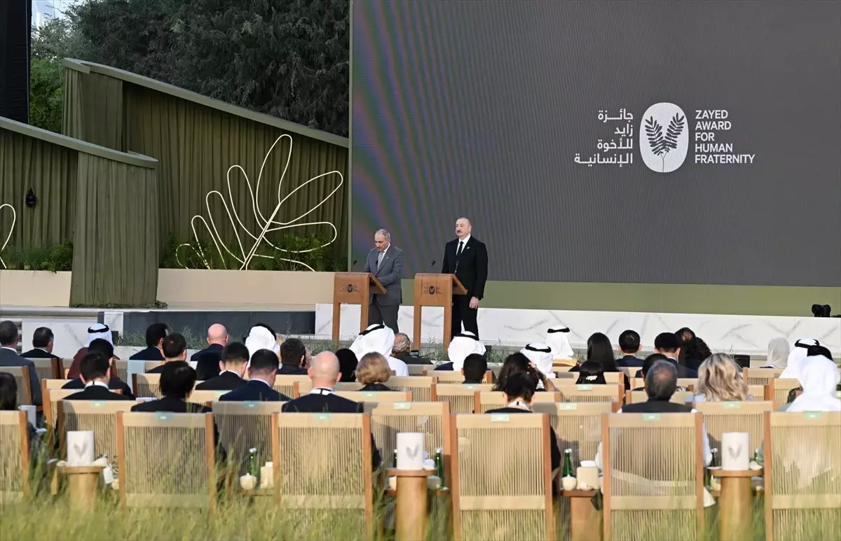 Aliyev ve Paşinyan’a “2026 Zayed İnsan Kardeşliği Ödülü” verildi