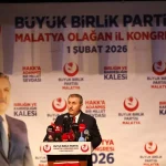 BBP Genel Başkanı Destici, partisinin Malatya İl Kongresi’nde konuştu Açıklaması