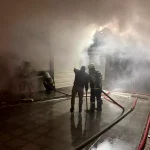 Besni’de Hırdavat Dükkanında Yangın