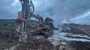 Bilecik’te İş Makinesi Yangını Kontrol Altına Alındı