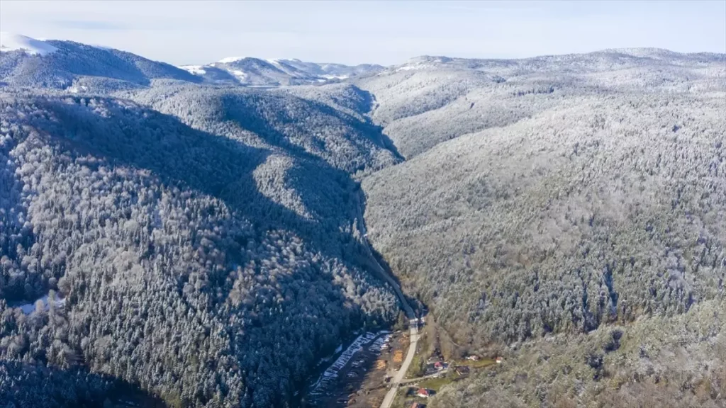 Bolu ve Düzce’de Kar Yağışı Etkili Oldu