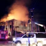 Bolu’da köy camisi alevlere teslim oldu