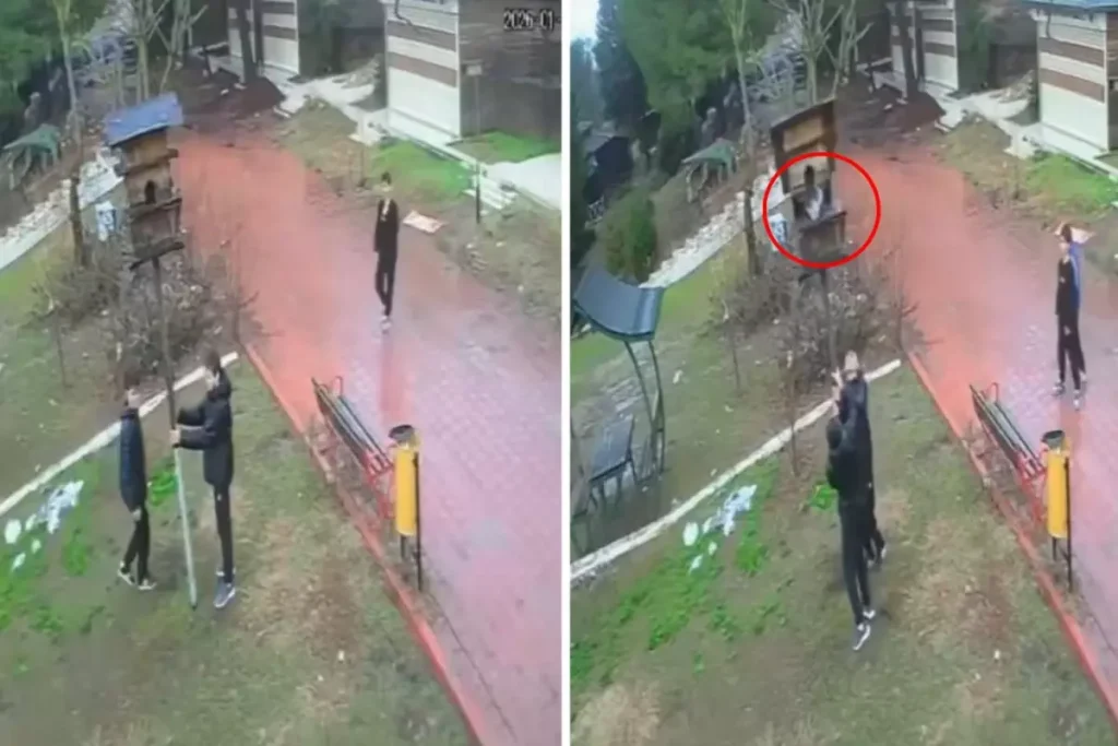 Bunlar nasıl çocuk? Görüntüyü izleyenler emniyeti etiketledi