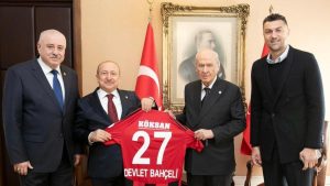 Burak Yılmaz, Devlet Bahçeli’yi ziyaret etti