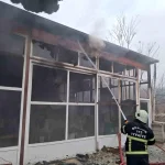 Burdur’da Mobilya İmalathanesinde Yangın