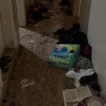 Bursa’da kira ödemedikleri daire çöpe döndü