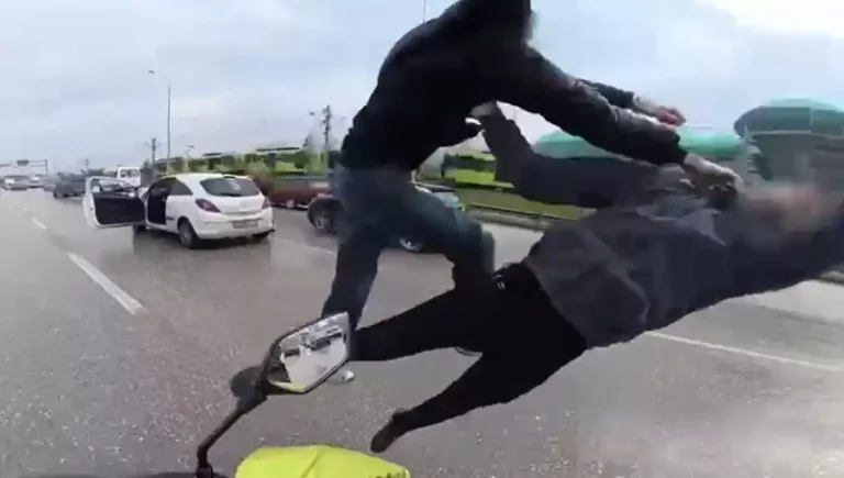 Bursa’da Trafik Kavgası Kaska Yansıdı