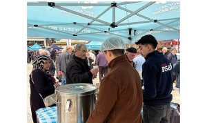 Büyükşehir’den deprem şehitleri için çorba ikramı
