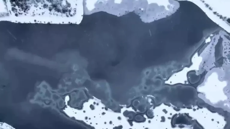 Buz Tutmuş Göl: Çubuk Gölü Havadan Görüntülendi