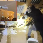 Cemaat namazdayken çatı çöktü