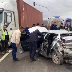 Çerkezköy’de TIR Kazası: 3 Yaralı