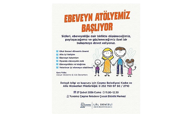 Çeşme Belediyesi’nden ebeveynlere destekleyici atölye