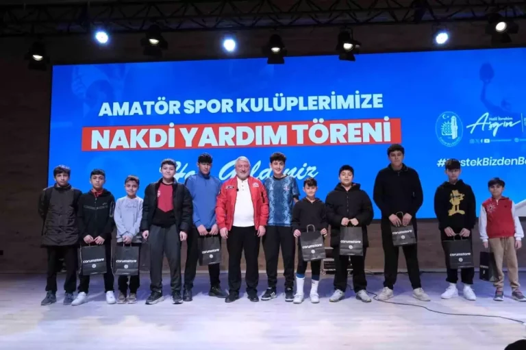 Çorum Belediyesi’nden amatör spor kulüplerine 3 milyon liralık nakdi yardım