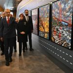 Cumhurbaşkanı Erdoğan 30 Bin Kilometre Bölünmüş Yol Sergisi’ni gezdi