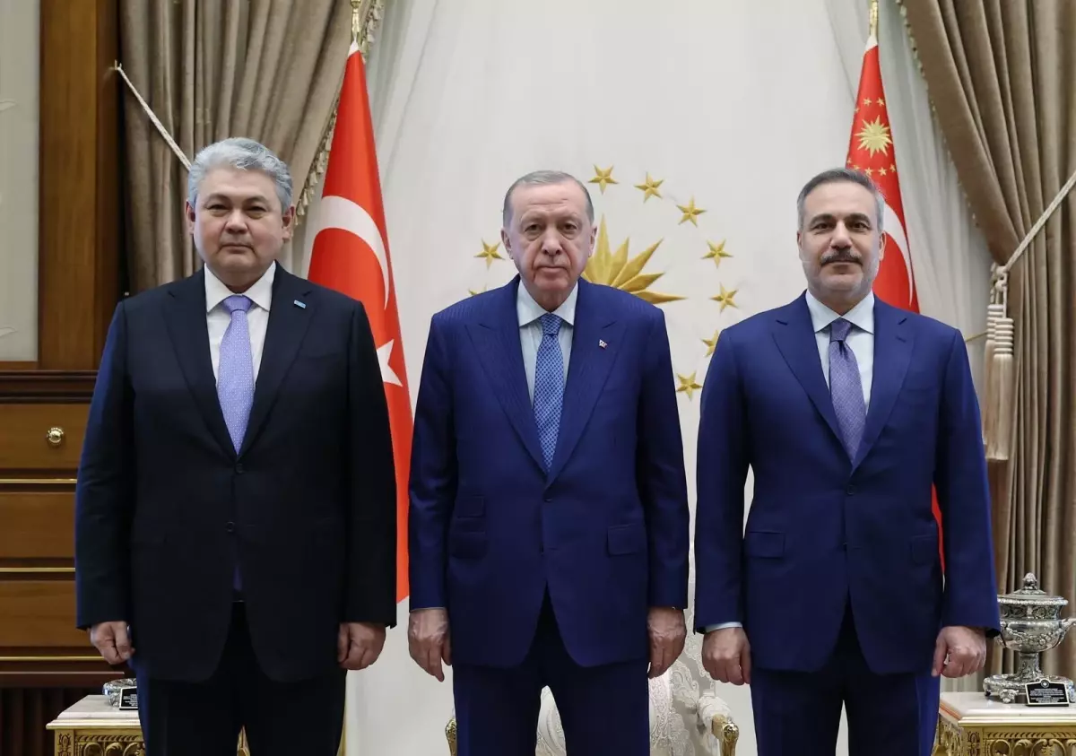 Cumhurbaşkanı Erdoğan, Kazakistan Dışişleri Bakanı Koşerbayev’i Kabul Etti