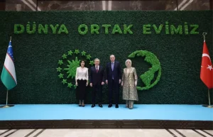 Cumhurbaşkanı Erdoğan, Özbekistan Cumhurbaşkanı Mirziyoyev’i resmi törenle karşıladı