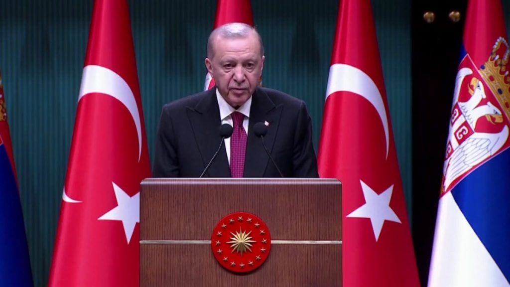 Cumhurbaşkanı Erdoğan, Sırp mevkidaşı ile ortak basın toplantısında konuşuyor
