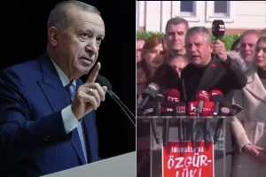 Cumhurbaşkanı Erdoğan’dan Özel’in bu görüntüsüne sert tepki: Utanmadan mikrofon tokatlıyorlar