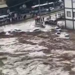 Derenin Taşma Anı Kamerada