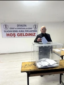 Diyadin Esnaf Odası Seçiminde Yeniden Özden
