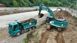 Doğu Karadeniz’de Taşkın Riskine Karşı Makineli Çalışma