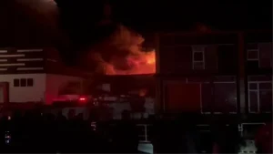 Düzce’de Fabrika Yangını