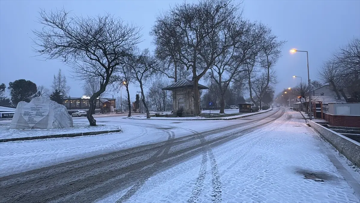 Edirne, Kırklareli ve Tekirdağ’da Kar Etkili