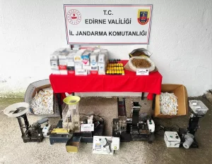 Edirne’de Kaçak Sigara Operasyonu
