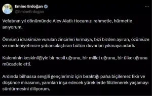 Emine Erdoğan, Alev Alatlı’yı Vefatının Yıl Dönümünde Andı