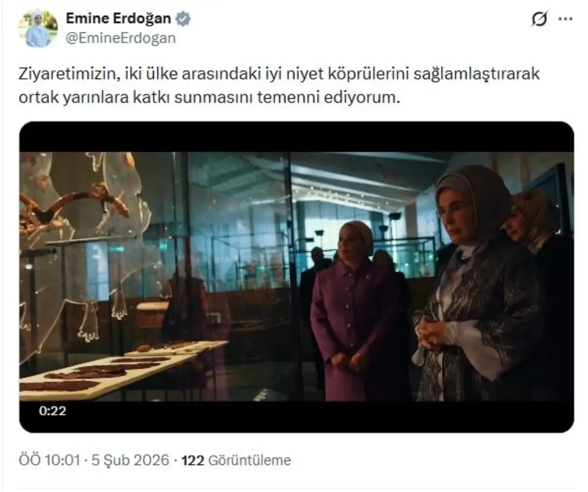Emine Erdoğan’dan Mısır Ziyareti Açıklaması