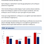 Enflasyon neden yüksek geldi? Bakan Şimşek tek bir nedene bağladı