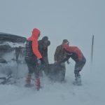 Erciyes yolunda tipiye yakalanan 2 kişi kurtarıldı