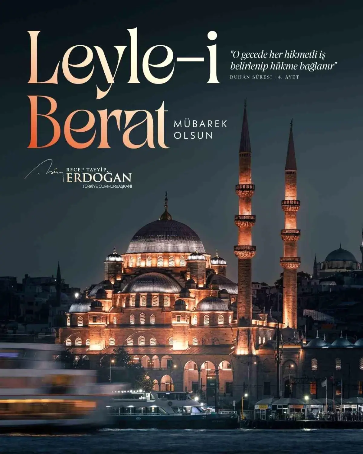 Erdoğan’dan Berat Kandili Mesajı