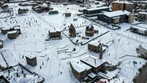 Erzurum Kışa Yeniden Merhaba Dedi
